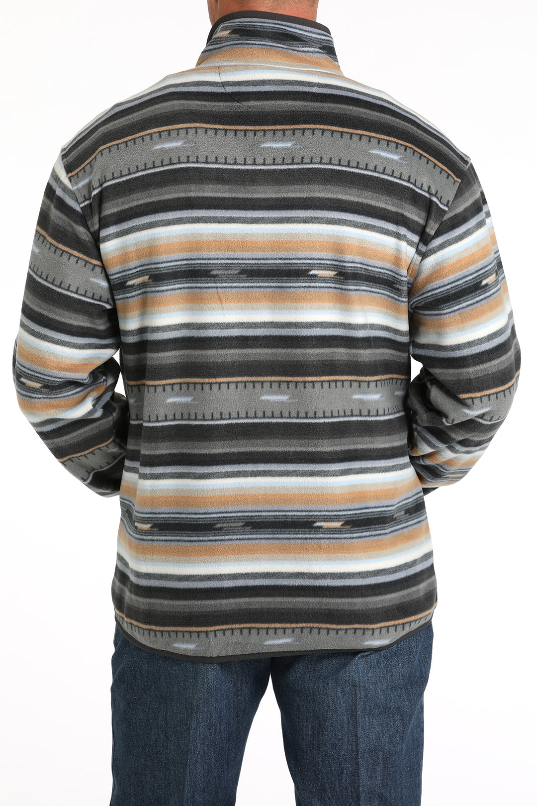 Cinch Mens Grey Fleece Pullover