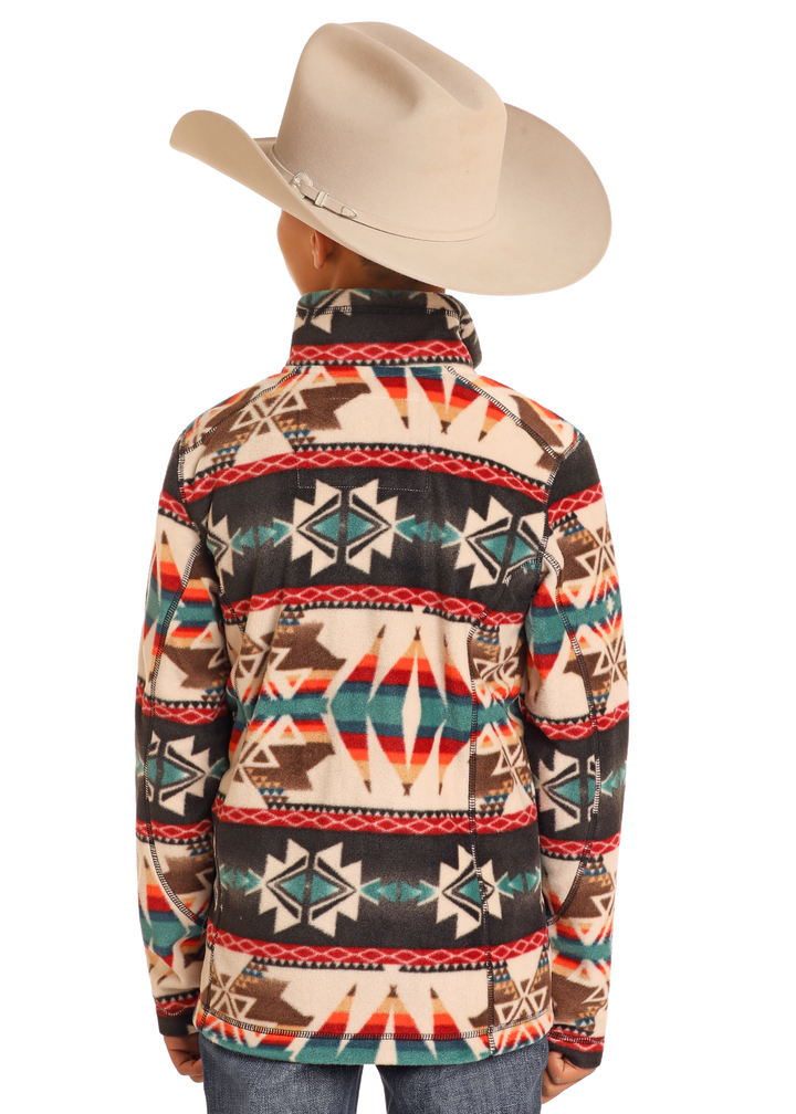 Panhandle Boys Aztec Printed Fleece Pullover