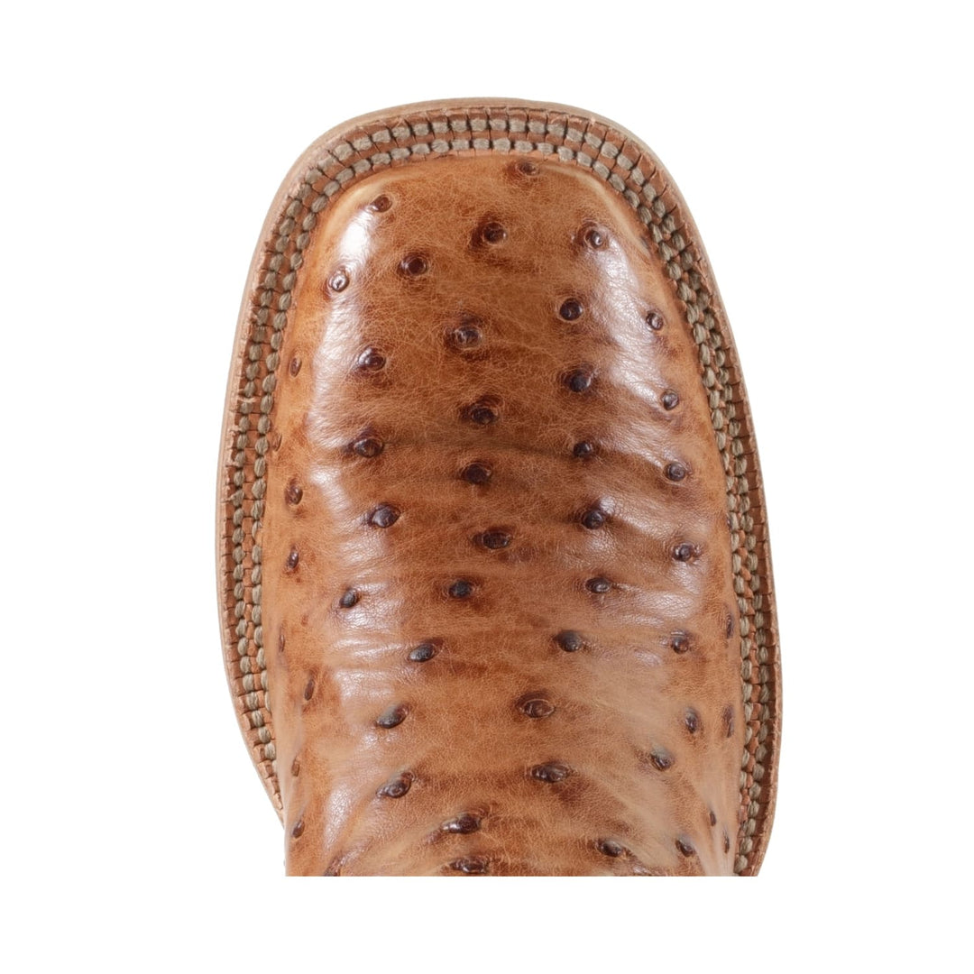 Hyer Womens Harper Brown Ostrich Boots