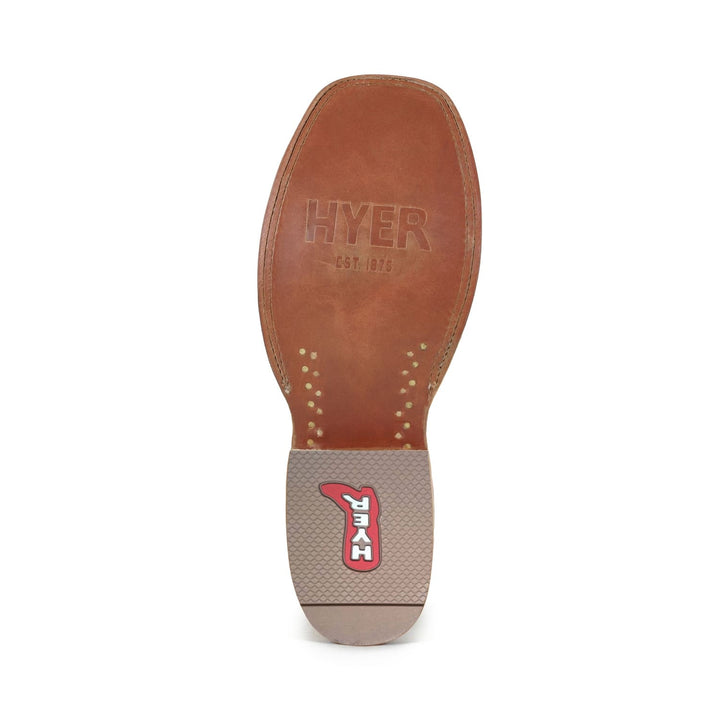 Hyer Womens Harper Brown Ostrich Boots