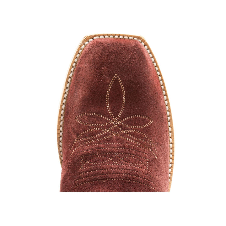 Hyer Womens Rose Hill Burgundy Roughout Boots