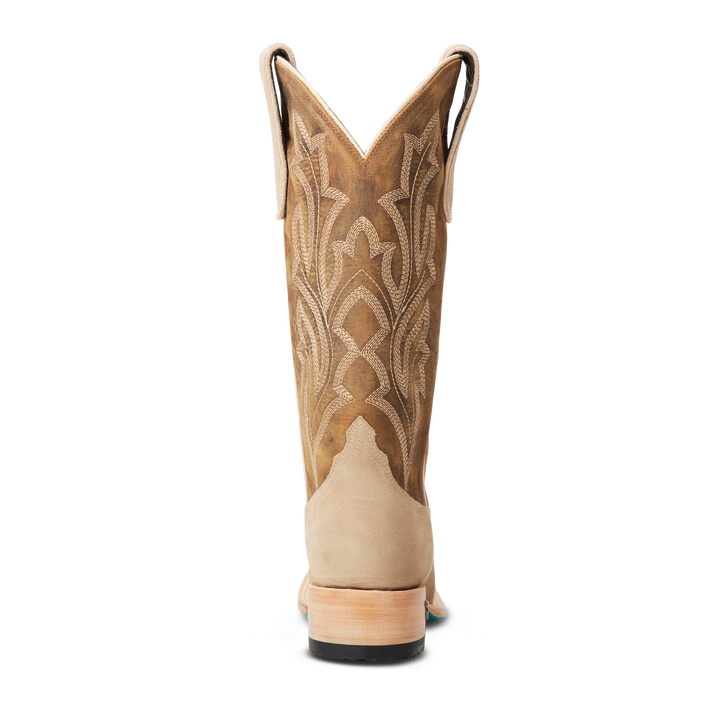 Classic Square Boot - Latte Suede and Burnt Caramel