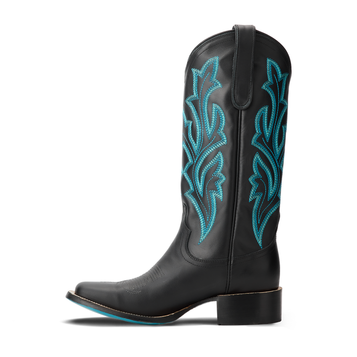 Classic Square Boot - Jet Black