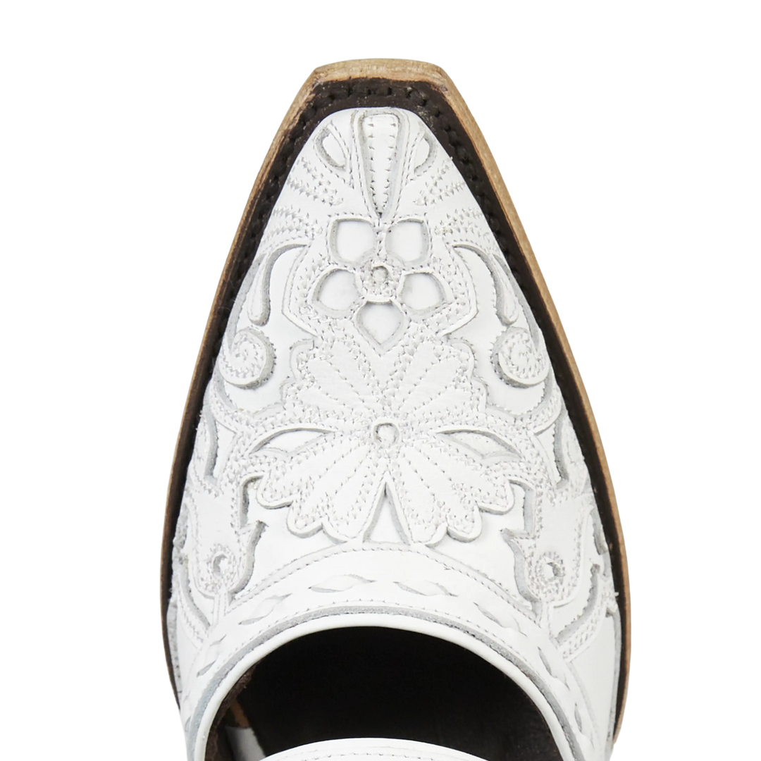 Robin Slingback Mule - Matte White