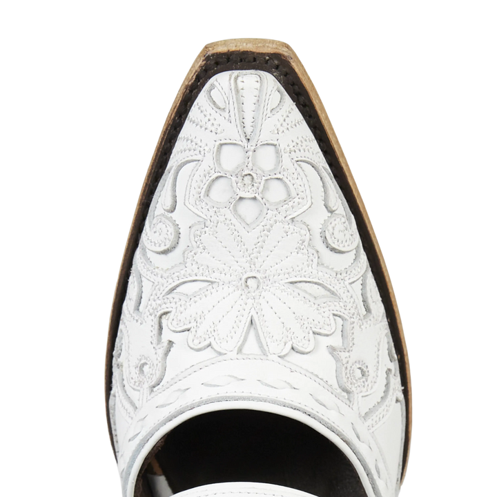 Robin Slingback Mule - Matte White