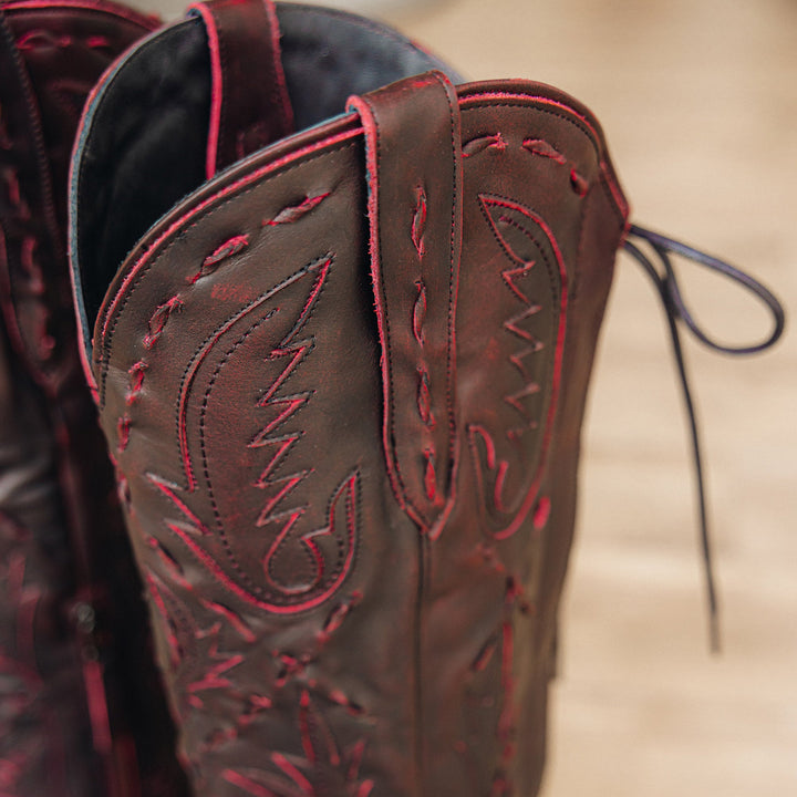 Reverie Knee High Corset - Black Cherry