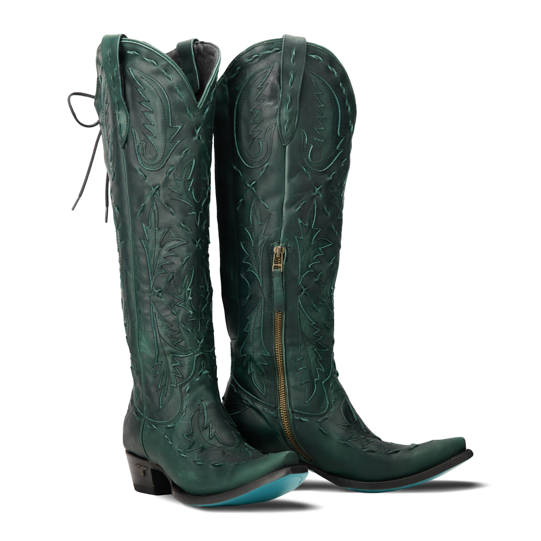 Reverie Knee High Corset - Emerald Green