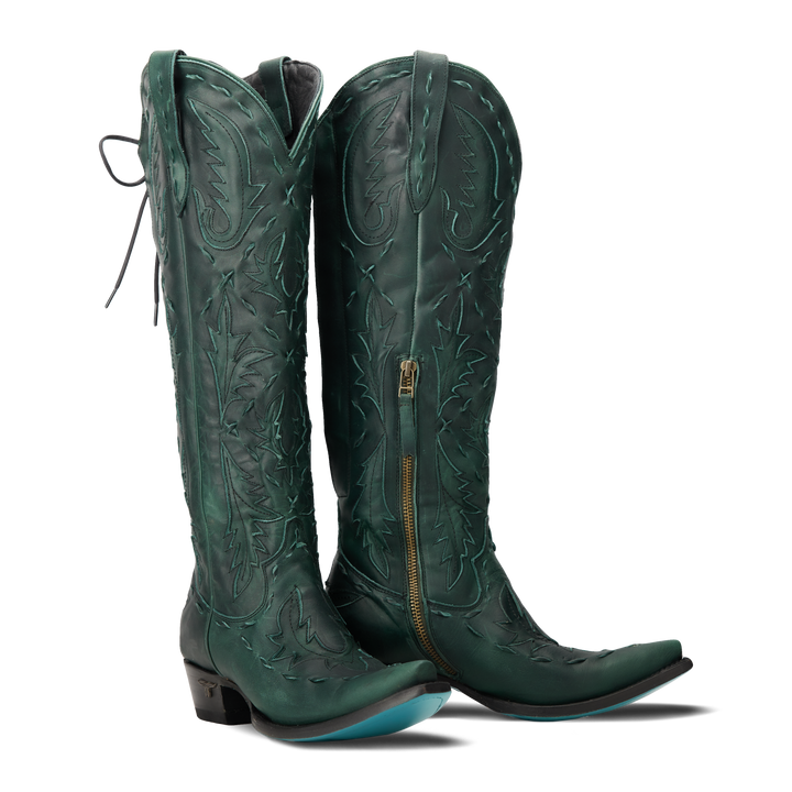 Reverie Knee High Corset - Emerald Green