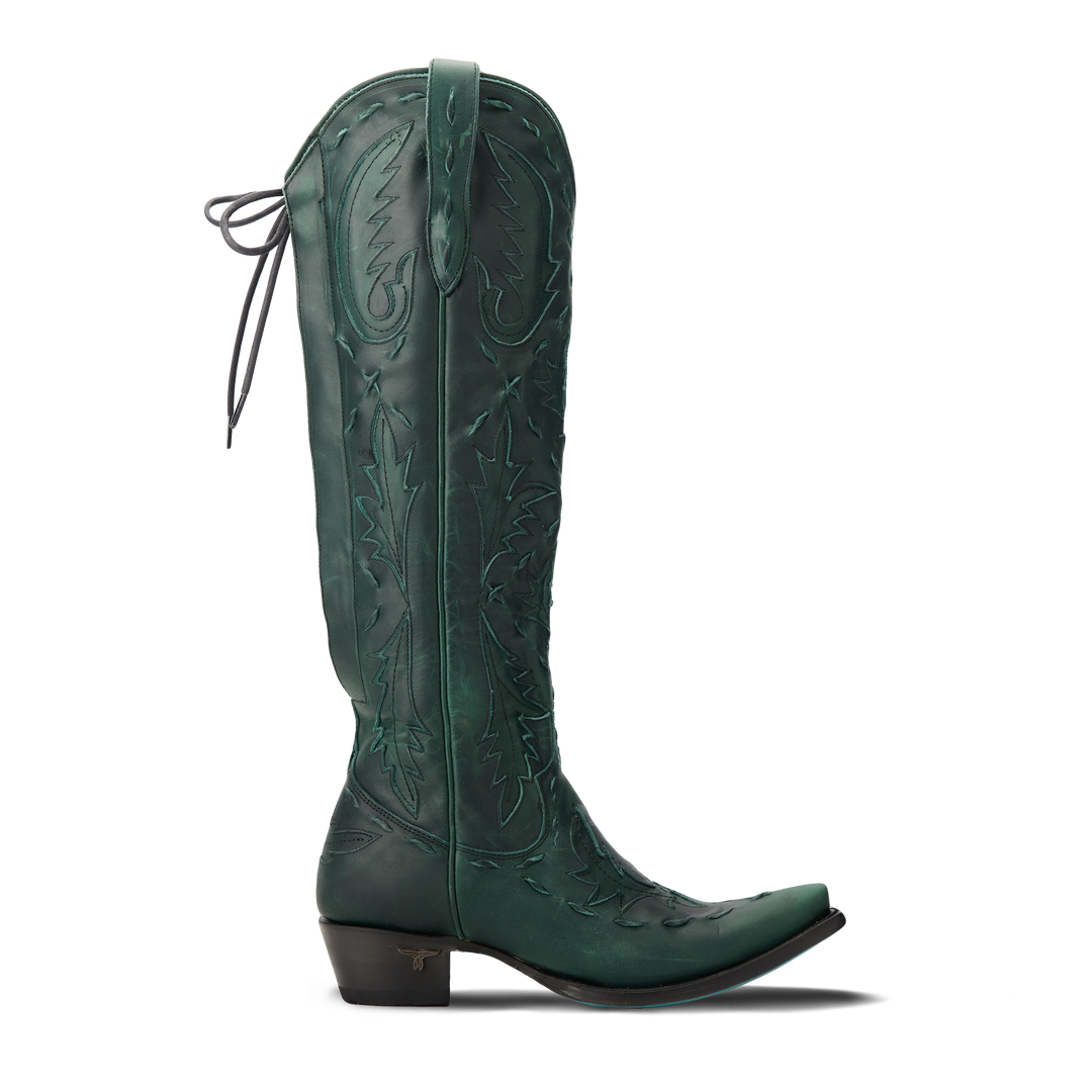 Reverie Knee High Corset - Emerald Green