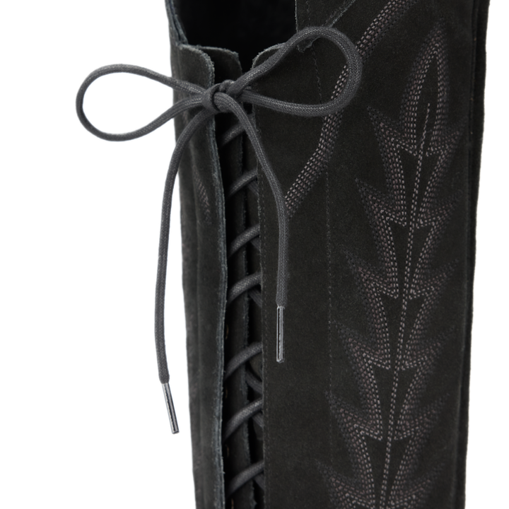 Lexington OTK Corset - Soft Black Suede