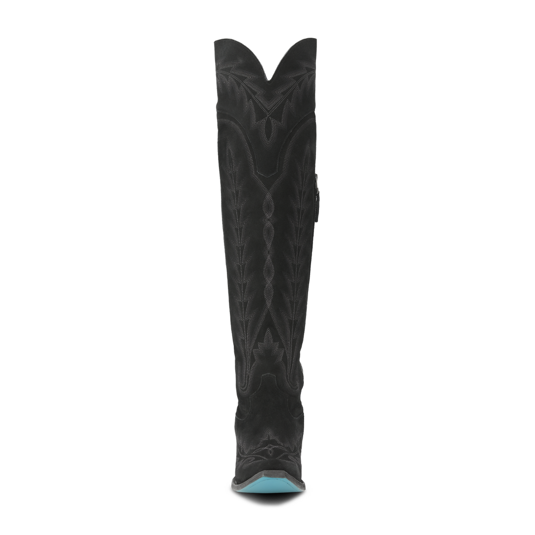 Lexington OTK Corset - Soft Black Suede