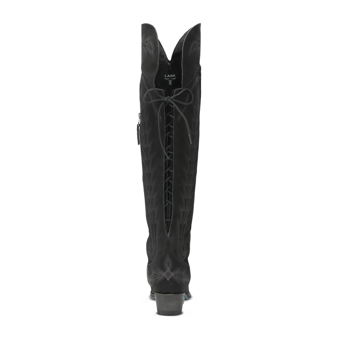 Lexington OTK Corset - Soft Black Suede