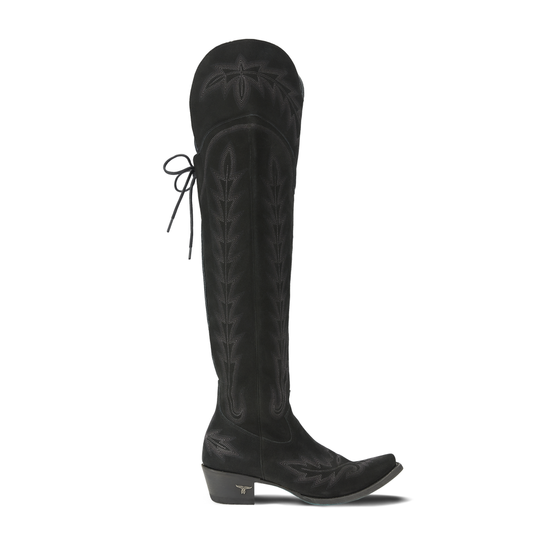 Lexington OTK Corset - Soft Black Suede