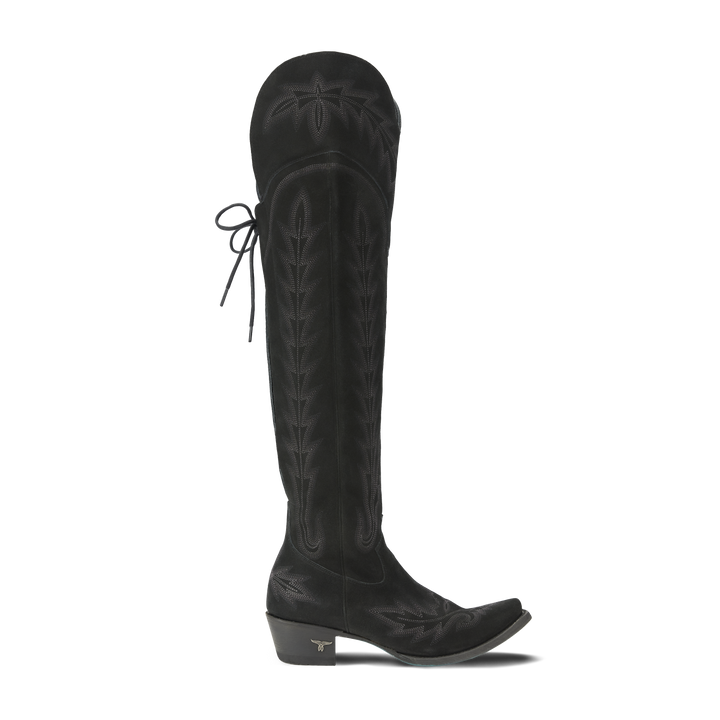 Lexington OTK Corset - Soft Black Suede