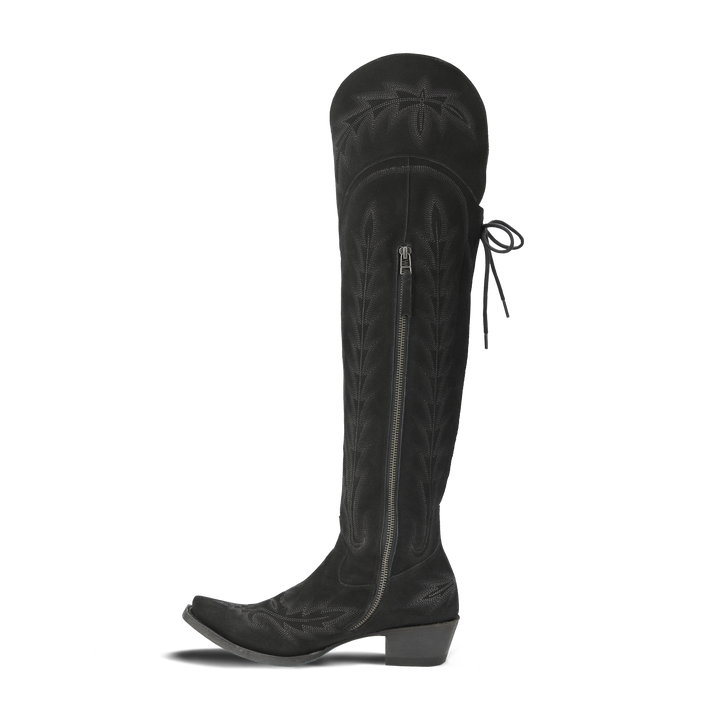 Lexington OTK Corset - Soft Black Suede