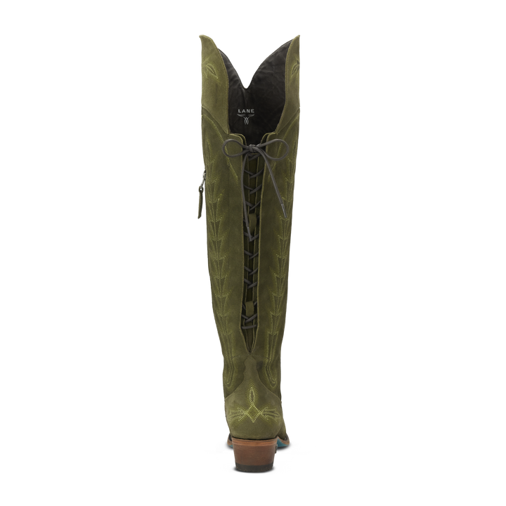Lexington OTK Corset - Olive Suede