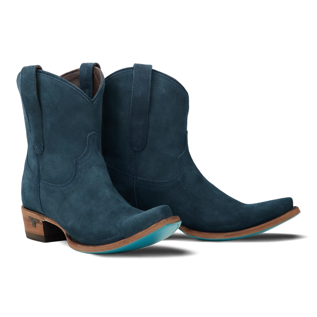 Emma Jane Bootie - Navy Suede