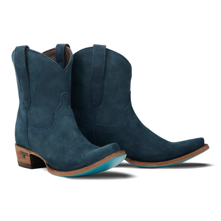 Emma Jane Bootie - Navy Suede