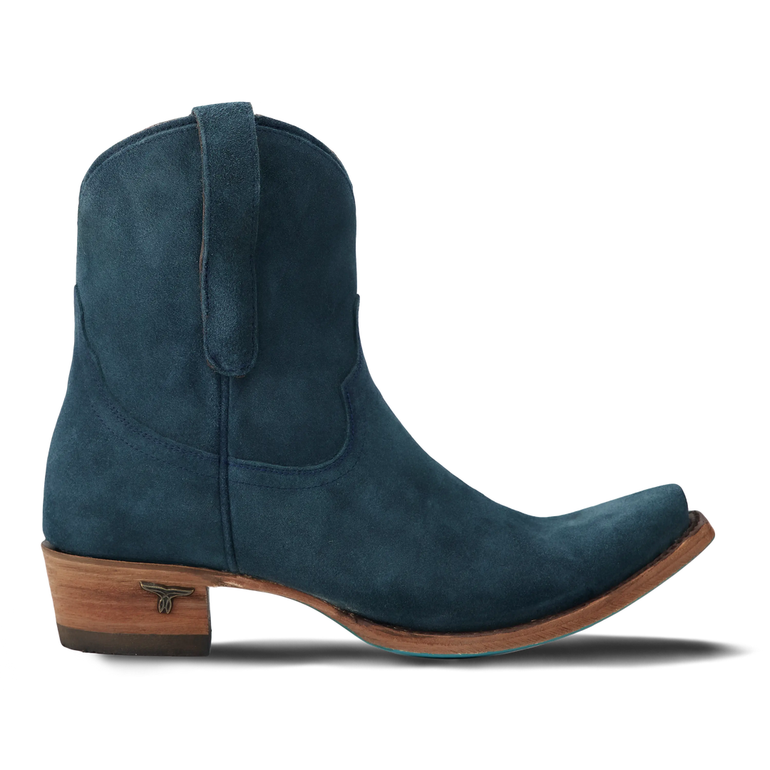 Emma Jane Bootie - Navy Suede