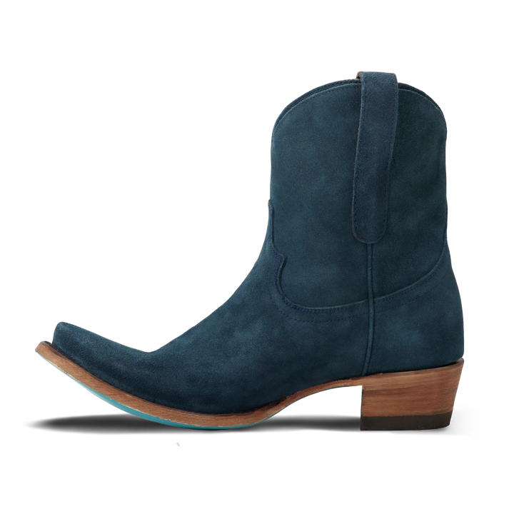 Emma Jane Bootie - Navy Suede