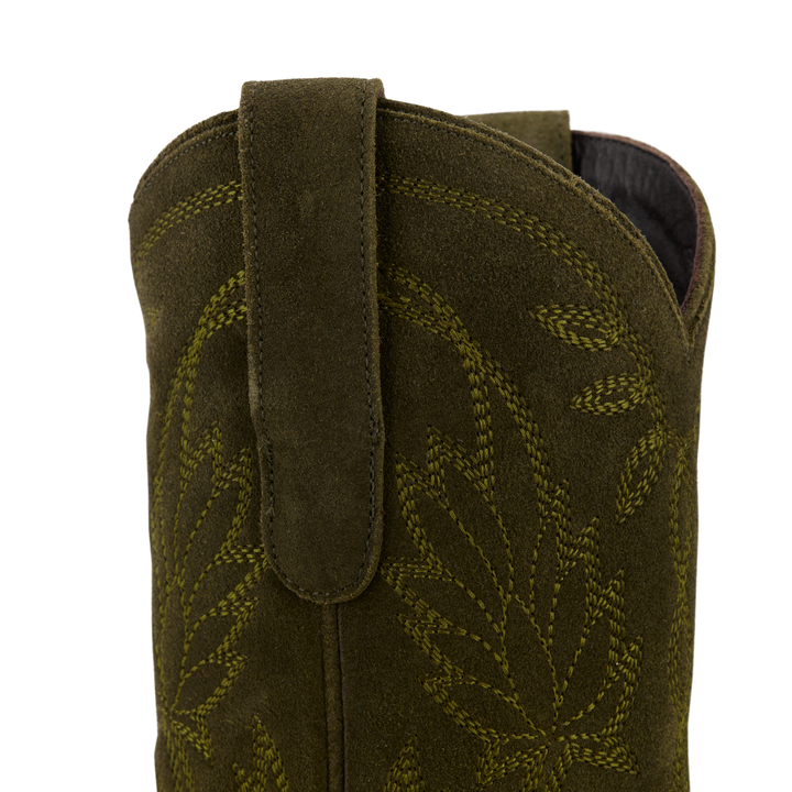 Sandaga Midi - Olive Suede