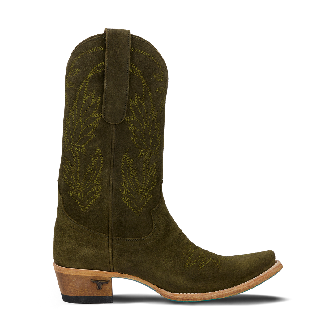 Sandaga Midi - Olive Suede