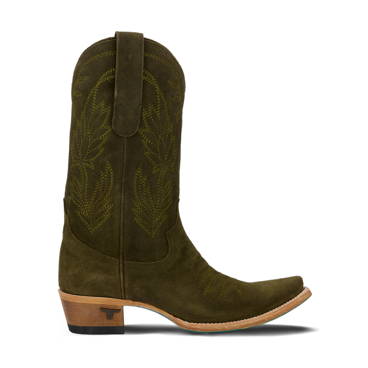 Sandaga Midi - Olive Suede