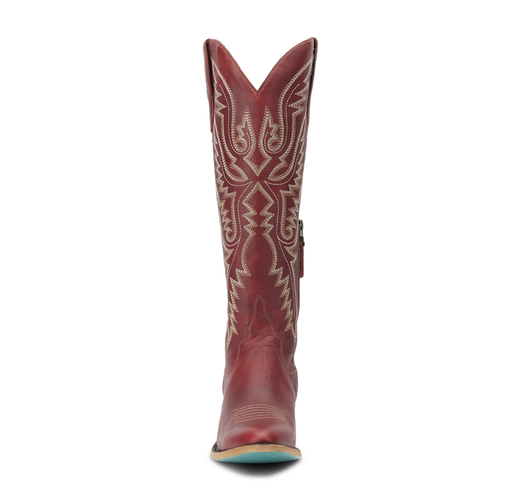 Monica Knee High Corset - Smoldering Ruby