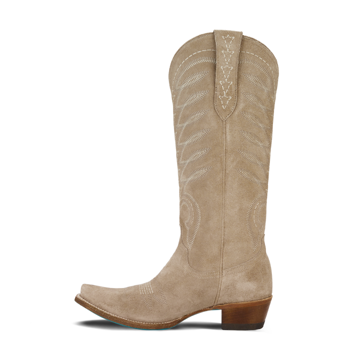 Squash Blossom Boot - Latte Suede
