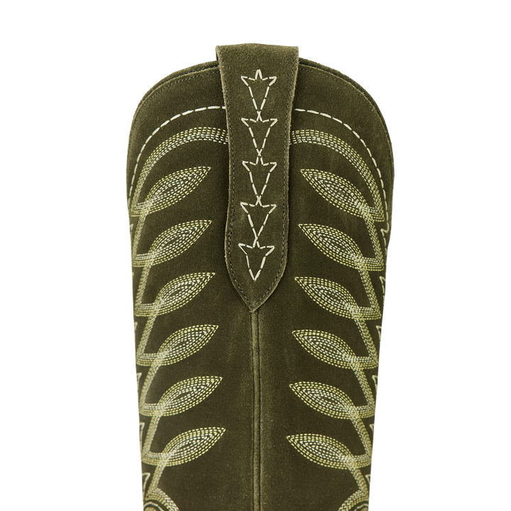 Squash Blossom Boot - Olive Suede