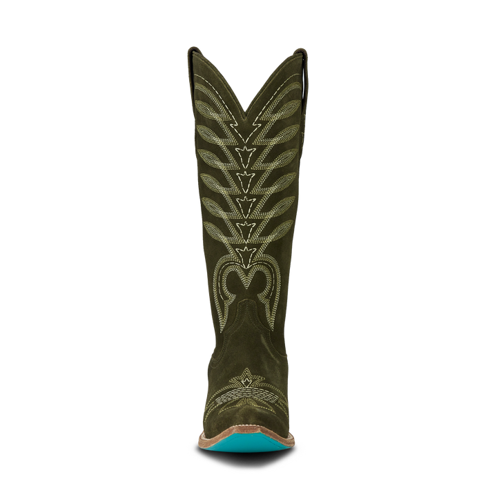 Squash Blossom Boot - Olive Suede