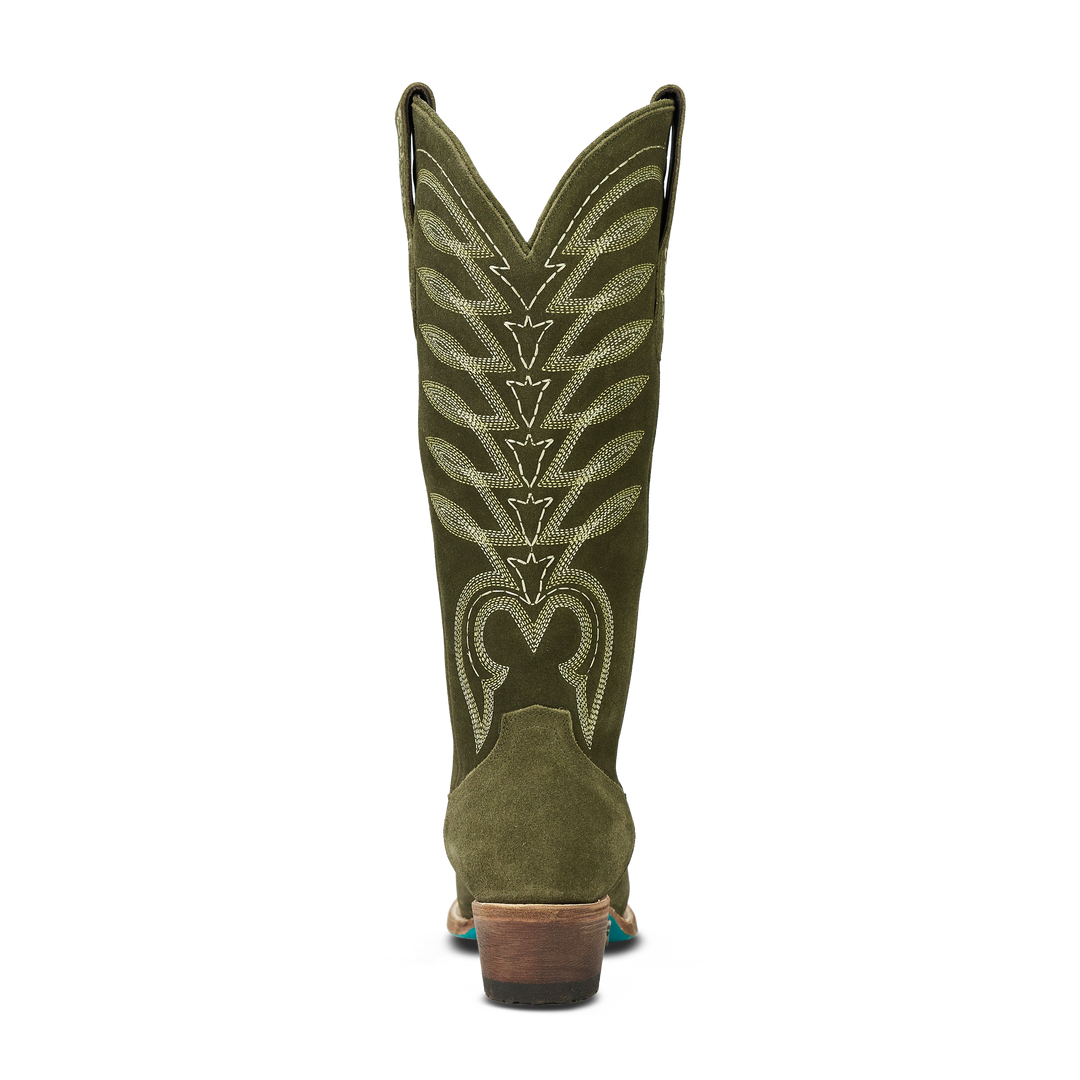 Squash Blossom Boot - Olive Suede