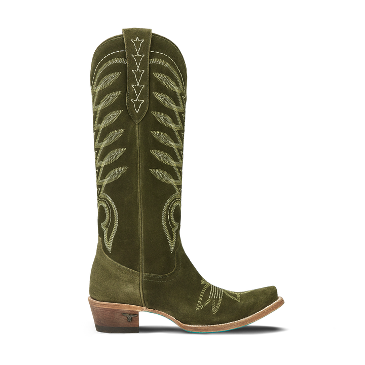 Squash Blossom Boot - Olive Suede