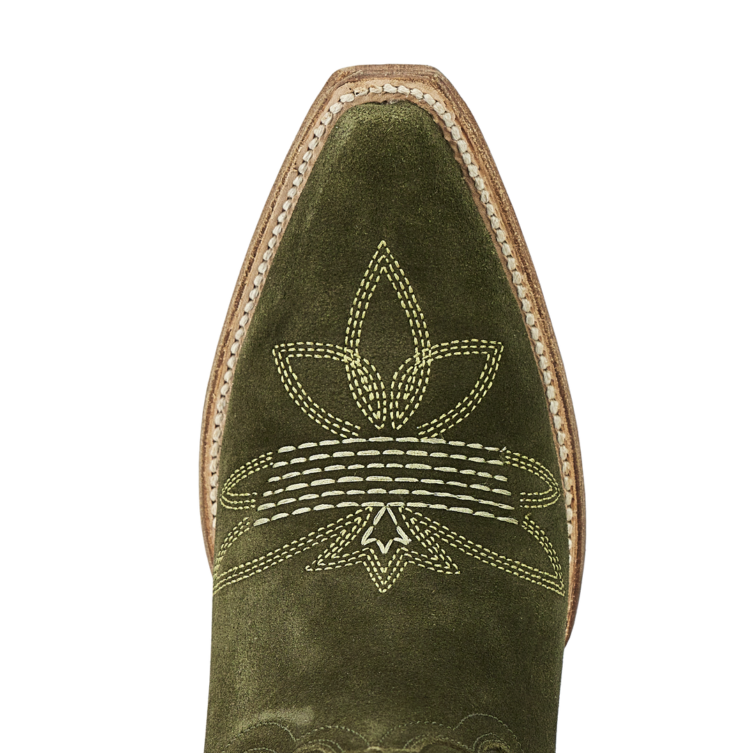 Squash Blossom Boot - Olive Suede