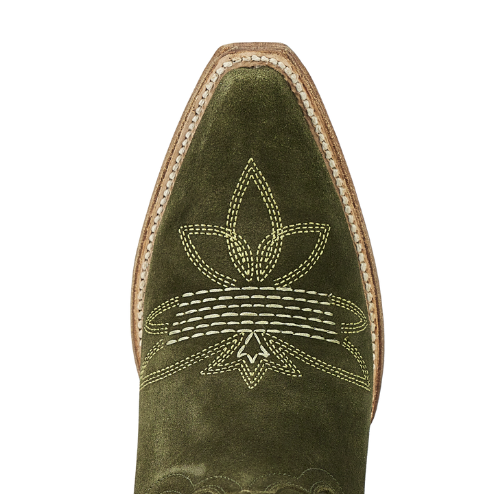 Squash Blossom Boot - Olive Suede