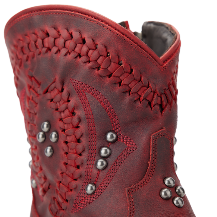 Cossette Bootie - Smoldering Ruby