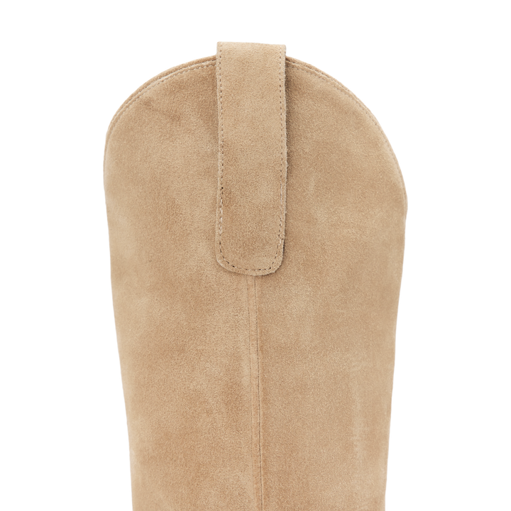 Plain Jane Boot - Latte Suede