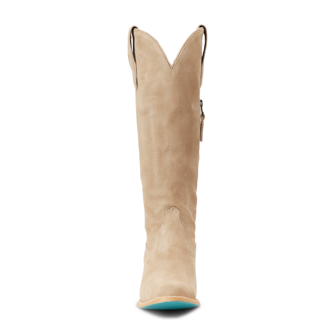Plain Jane Boot - Latte Suede