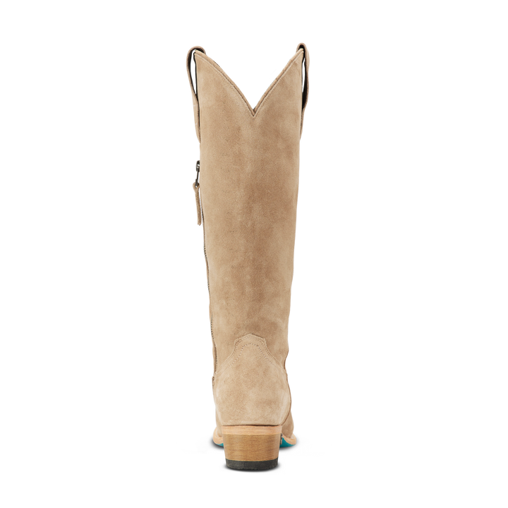 Plain Jane Boot - Latte Suede