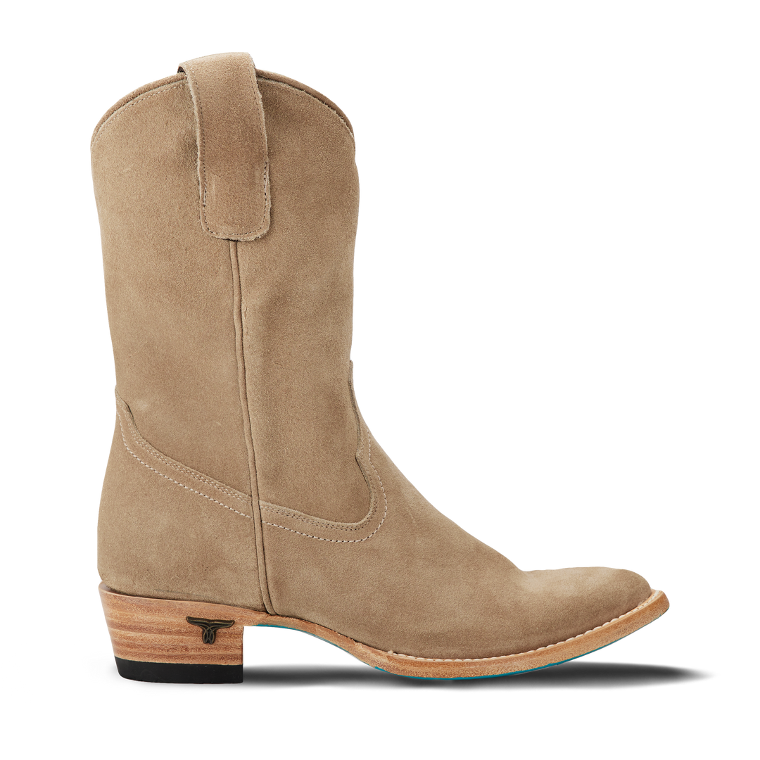 Plain Jane Midi - Latte Suede