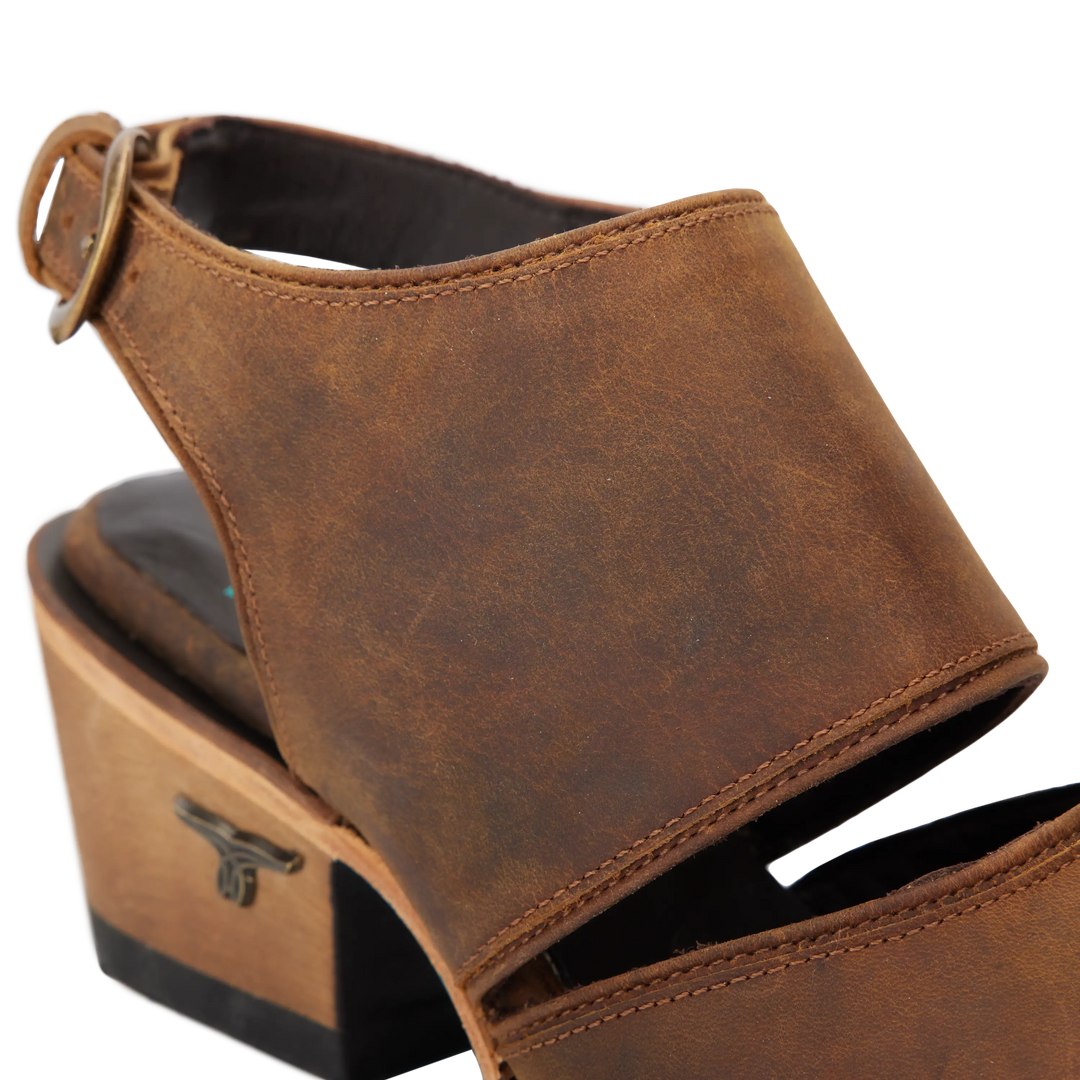Plain Jane Slingback Mule - Burnt Caramel