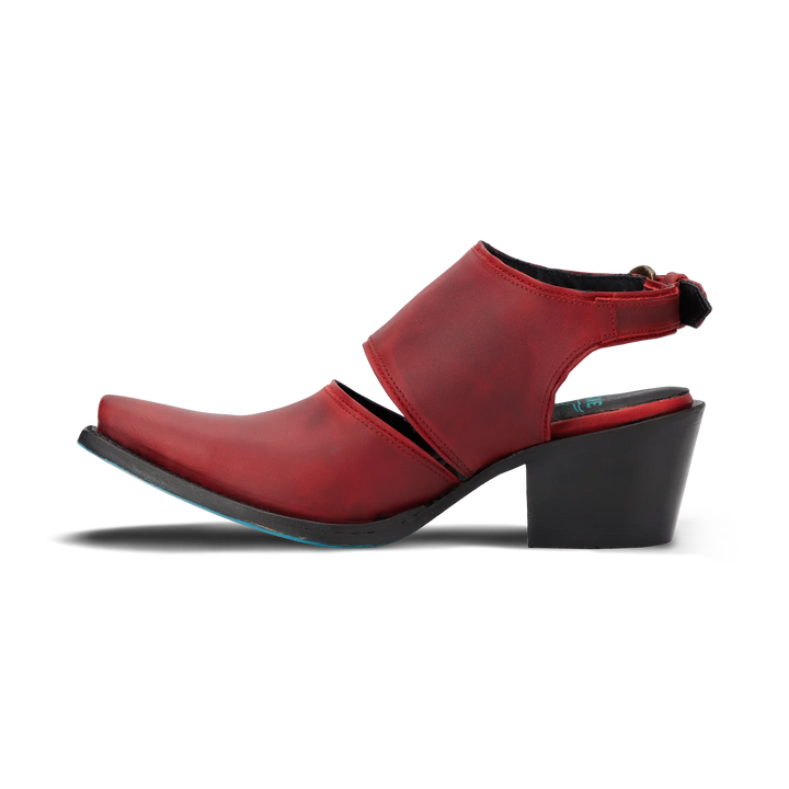 Plain Jane Slingback Mule - Smoldering Ruby