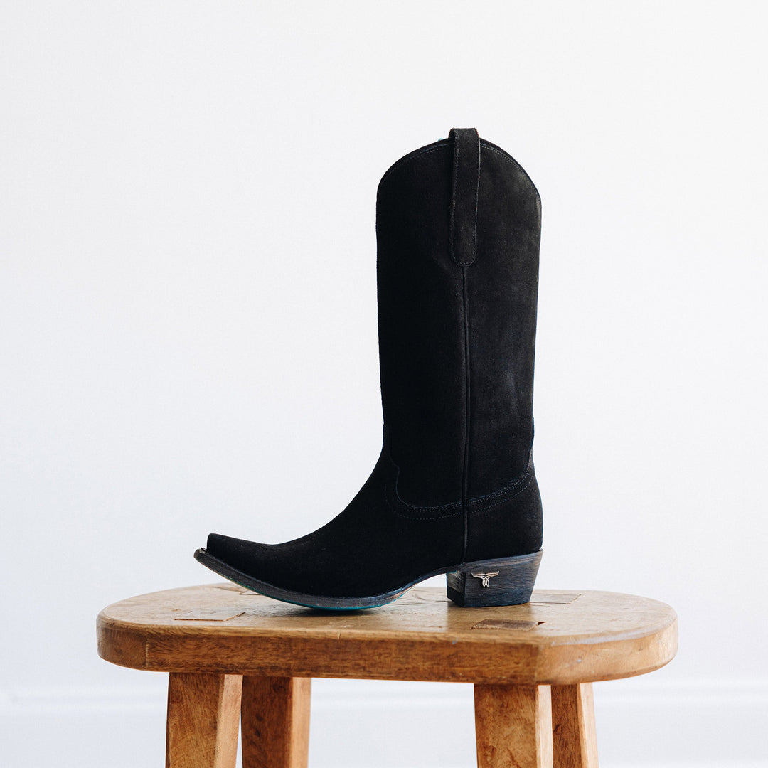 Emma Jane Boot - Soft Black Suede