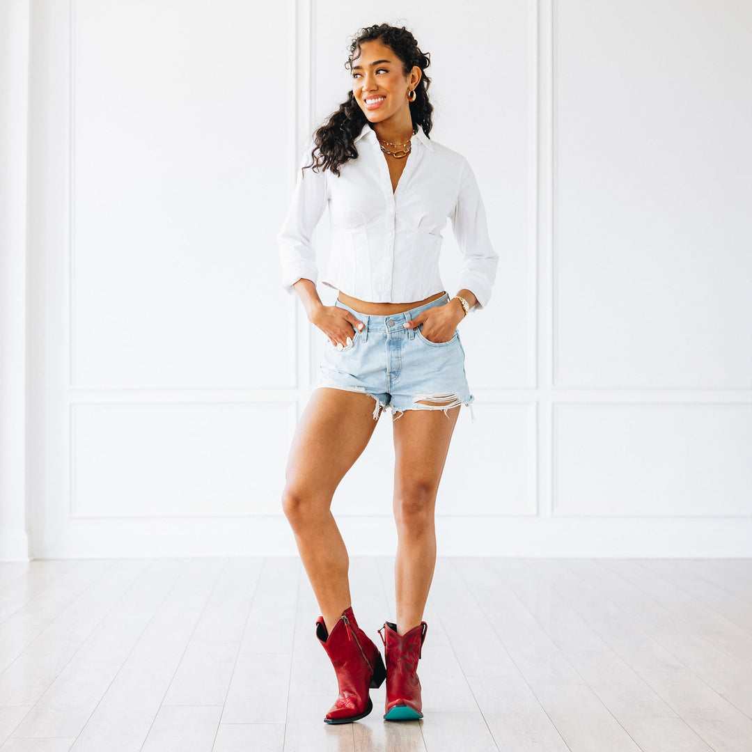 Smokeshow Bootie - Smoldering Ruby