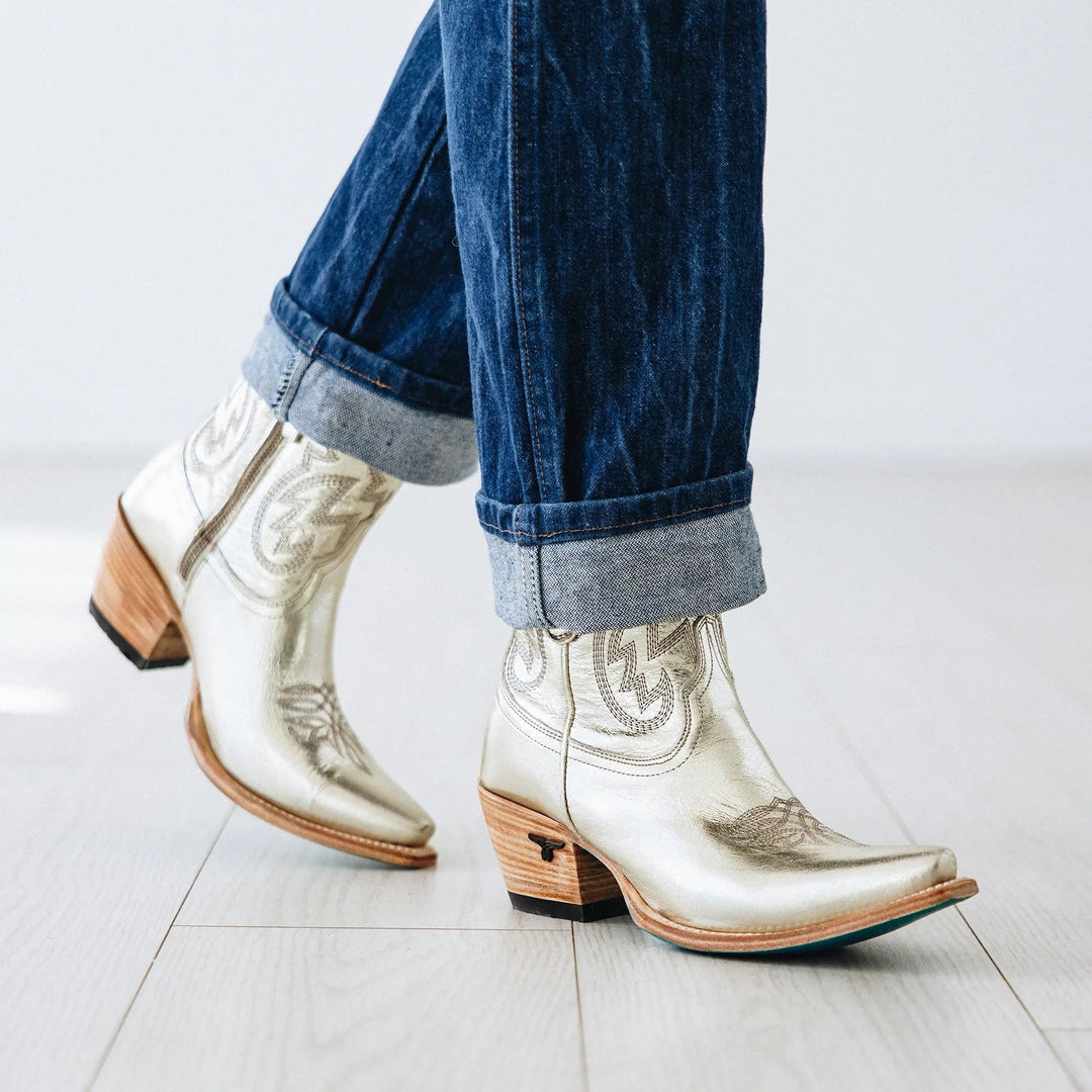 Smokeshow Bootie - Champagne Metallic