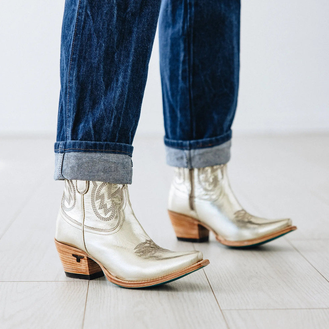 Smokeshow Bootie - Champagne Metallic