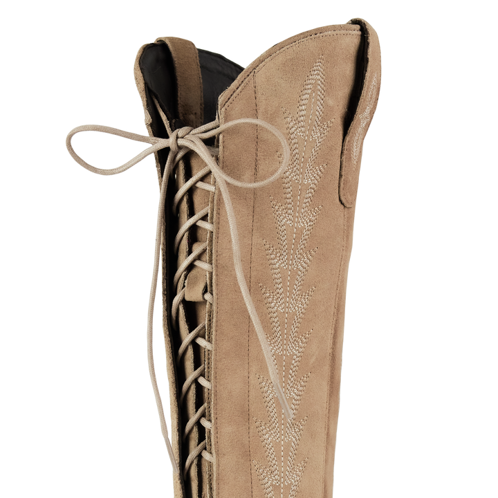 Lexington Knee High Corset - Latte Suede