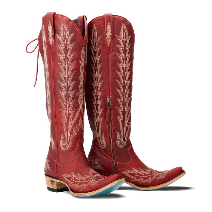 Lexington Knee High Corset - Smoldering Ruby