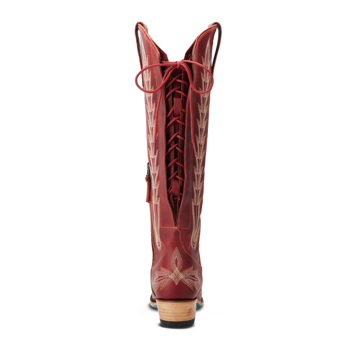 Lexington Knee High Corset - Smoldering Ruby
