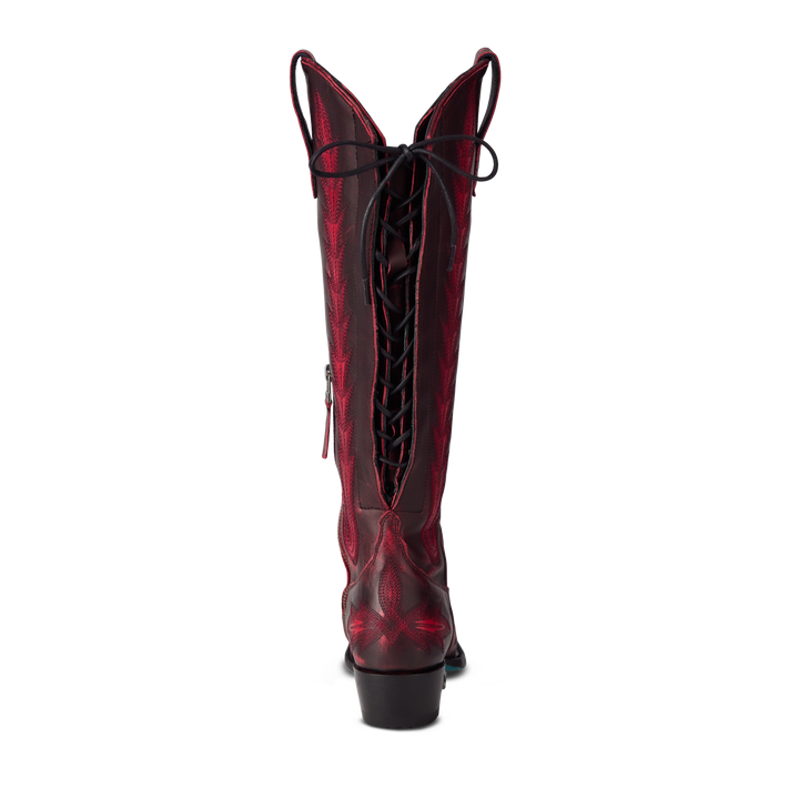 Lexington Knee High Corset - Black Cherry